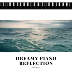 Dreamy Piano Reflection in a Moonlight Ocean Waves - Piano Waves