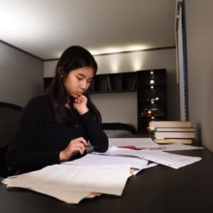 Ambient Waves for Concentrationed Study in Rain - Calm Rain Music