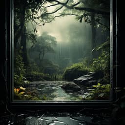 Refugio Lluvioso: Tonos Etéreos Con La Lluvia Susurrante - El Cosmos Sagrado