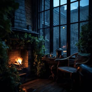 Soothing Fire and Rain: Comforting Ambience for Sleep - Fireplace Sounds
