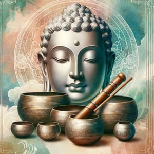 Spiritual Bowl Awakening: Tranquil Buddha's Flute, Healing Tibetan Bowls - Buddha Music Sanctuary