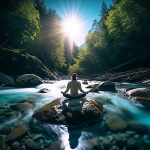 Meditative River: Flowing Currents Symphony - Music of the Forest