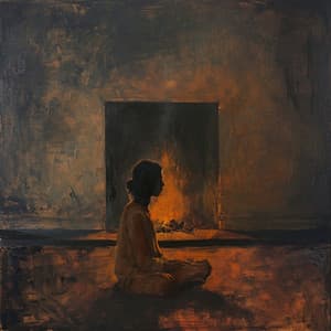 Ondas De Relajación Del Fuego: Armonía Binaural - Alivio del estrés calmado