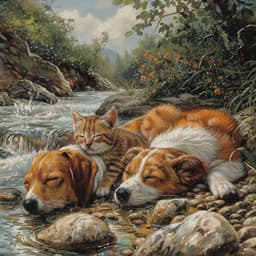 Mascotas Junto Al Arroyo: Relajantes Melodías Acuáticas - Ondas LFO