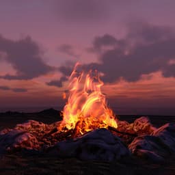 Ember Glow: Peaceful Fire Sounds for Unwinding - Brain Timbre
