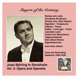 Voices of the Century: Jussi Björling in Stockholm, Vol. 3 – Opera and Operetta - Jussi Björling