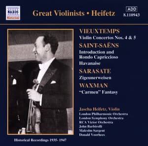 Vieuxtemps: Violin Concertos Nos. 4 and 5 - Jascha Heifetz