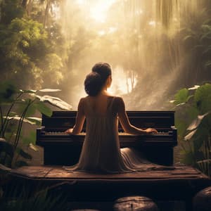 Abrazo De La Luz Del Sol: El Piano Despierta El Alma Con Rayos Dorados - Alegre Musica de Piano