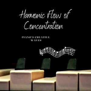 Harmonic Flow of Concentration: Piano's Creative Waves - Piano and Ocean Waves Experience