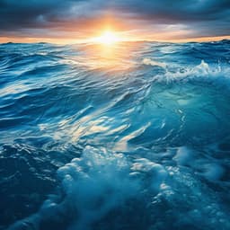 Ocean Echoes: Melodic Tide Resonance - Calming Brown Restful Sounds