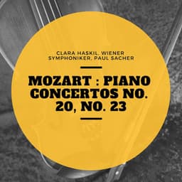 Mozart : Piano Concertos No. 20, No. 23 - Clara Haskil