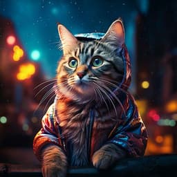 Night's Embrace: Hip Hop Beats for Cats - Boutique Hotel Music
