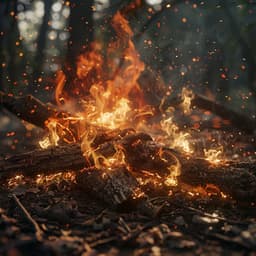 Comforting Chill: Pets' Cozy Corner with a Glow of Fire - Gentle Morning Music