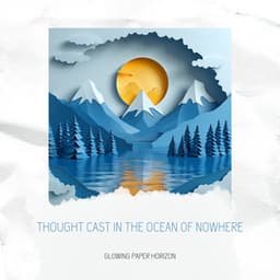 Thought Cast in the Ocean of Nowhere - Glowing Paper Horizon