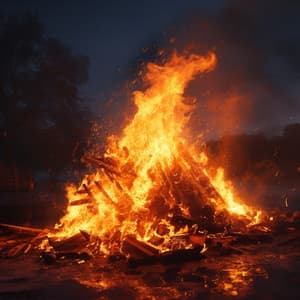 Flame's Focus: Productive Fireside Tunes - Some Music