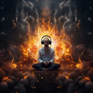 Meditative Flames: Tranquil Blaze Melody - Gates of Heaven