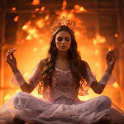 Fire's Meditative Magic: Hymn of Inner Harmony - Cleaning Music