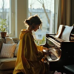 Cascadas De Piano: Melodías Fluviales - Cisne rosa