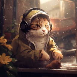 Whisker Echoes: Binaural Cats Rain - Cat Time