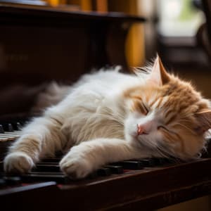 Sereno Refugio De Piano Para Gatos: Retiro Con Armonía Melódica - Relajación Piano