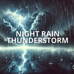 Night Rain Thunderstorm: Gentle Piano for Tranquil Slumber - Relaxation Area