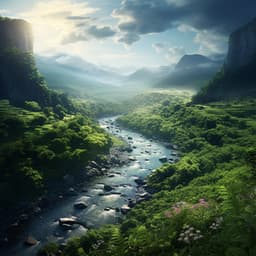 Enfoque Que Fluye: Patrones Armónicos Del Río - Sonidos de la naturaleza pacífica