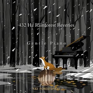 432 Hz Rainforest Reveries: Gentle Piano - 432 Forestsphere