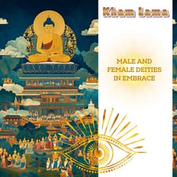 Male and Female Deities in Embrace - Kham Lama