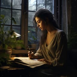 Estudio Tranquilo Con Las Gotas Del Piano Lluvioso - Árboles empapados