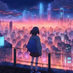 Neon City Reveries: Lo-Fi Echoes of Akira's Tokyo - Anime Girl Lofi