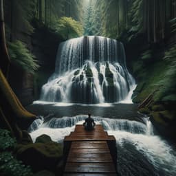 Falling Focus: Waterfall Music for Concentration - Echo of Light