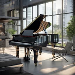 Office Echoes: Piano Work Melody - Smooth Lounge Piano