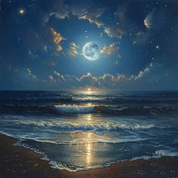 Aguas Iluminadas Por La Luna: Ondas De Música Para Dormir - Repetir el sueño