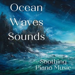 Ocean Waves Sounds, Soothing Piano Music - Nebula of Dreams