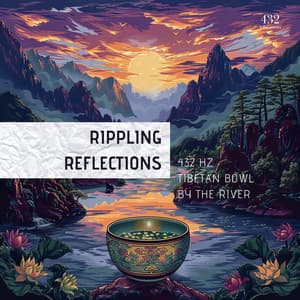 Rippling Reflections: 432 Hz Tibetan Bowl by the River - 432 Vibrations