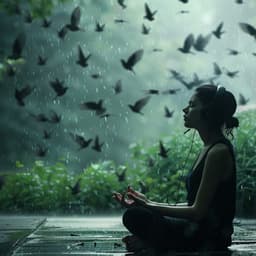 Binaural Relaxation: Rain with Birds in Nature - 92 88 Hz - Relaxing Muse