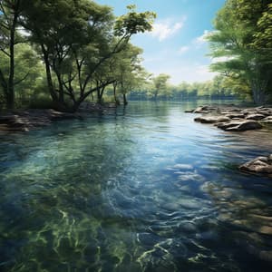 Water's Focused Flow: Enhancing Concentration Sounds - Music for Focus Vibes