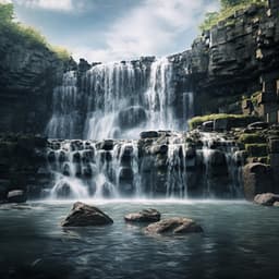 Waterfall's Lullaby: Tranquil Sleep Harmonies - Rain for Deeper Sleep