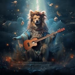 Aquatic Melodies: Dogs in Musical Waters - Humming Waves