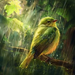 Coro De Lluvia De La Naturaleza: Aves Binaurales En Armonía - 92 96 Hz - Jardín del sonido