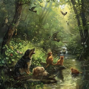 Pets in Rain’s Nature: Binaural Birds Serenity - 92 88 Hz - Calm Pets Music Academy
