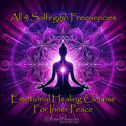 All 9 Solfeggio Frequencies: Emotional Healing Cleanse For Inner Peace - PowerThoughts Meditation Club