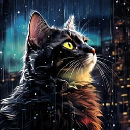 Rainy Cat Dreams Lullaby: Rain Sleepy Purr Cadence - Sounds of the Jungle