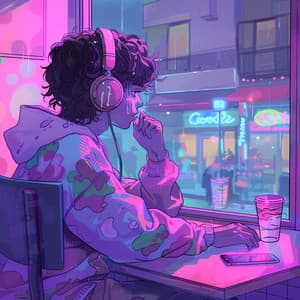 Vibras Lofi Calmas Para Una Relajación Silenciosa - Café del domingo por la noche