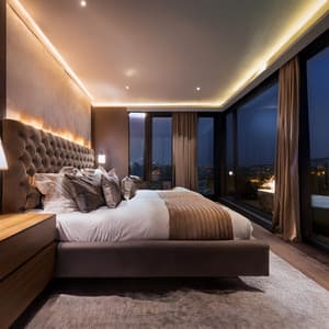 Melodías Lofi Suaves Para Una Noche Tranquila - Líneas cuadradas