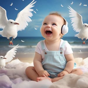 Seagull Songs and Ocean Breezes: Binaural Music for Baby's Sensory Exploration - Binaural Beats Relaxation