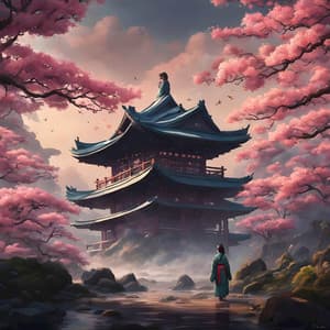 Anime Chillwave: Study Under the Sakura - Anime Girl Lofi