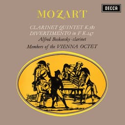Mozart: Clarinet Quintet, K. 581; Divertimento, K. 247 - Wolfgang Amadeus Mozart