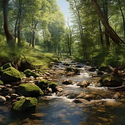 Dogs' Stream Retreat: Relaxing Water Tunes - SerenitySounds