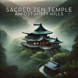 Sacred Zen Temple Amidst Misty Hills - Soothing Music Academy